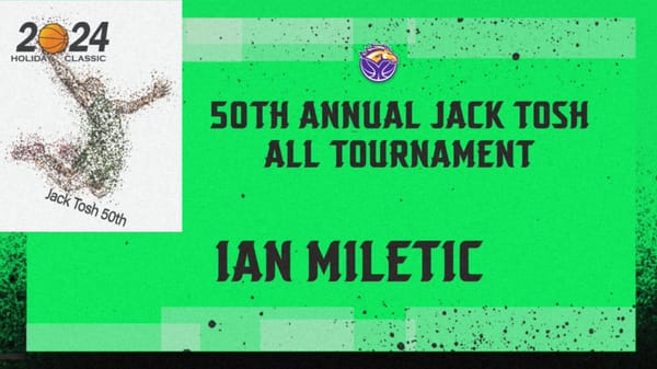 Ian Miletic named to 2024 Jack Tosh all-tournament team